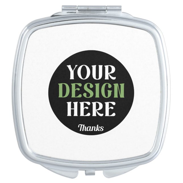 custom, unique, sleek & minimalist hershey®'s kiss compact mirror (Front)
