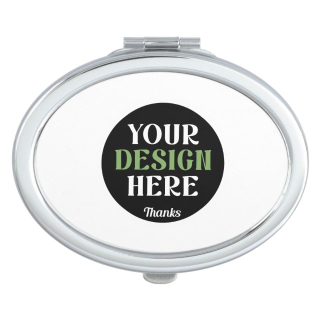 custom, unique, sleek & minimalist hershey®'s kiss compact mirror (Front)