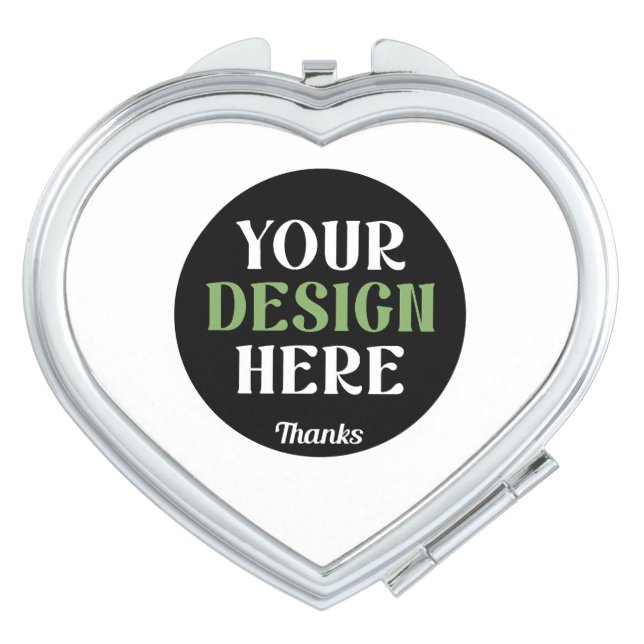 custom, unique, sleek & minimalist hershey®'s kiss compact mirror (Front)