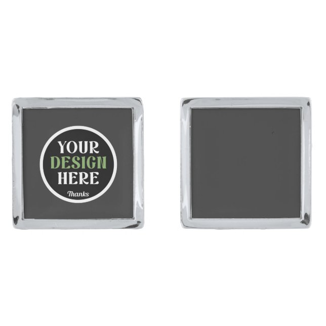 custom, unique, sleek & minimalist hershey®'s kiss cufflinks (Front)