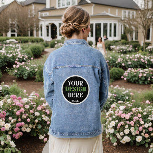 custom, unique, sleek & minimalist hershey®'s kiss denim jacket
