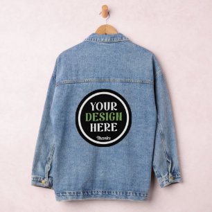 custom, unique, sleek & minimalist hershey®'s kiss denim jacket