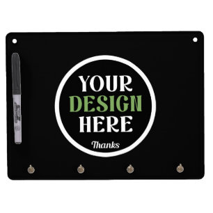 custom, unique, sleek & minimalist hershey®'s kiss dry erase board with keychain holder