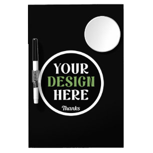 custom, unique, sleek & minimalist hershey®'s kiss dry erase board with mirror