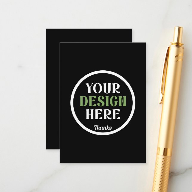 custom, unique, sleek & minimalist hershey®'s kiss enclosure card (Front/Back In Situ)