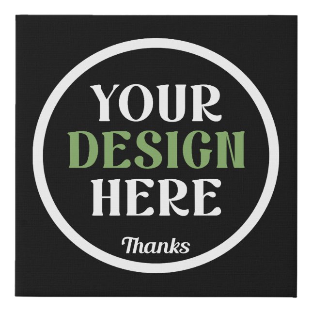 custom, unique, sleek & minimalist hershey®'s kiss faux canvas print (Front)