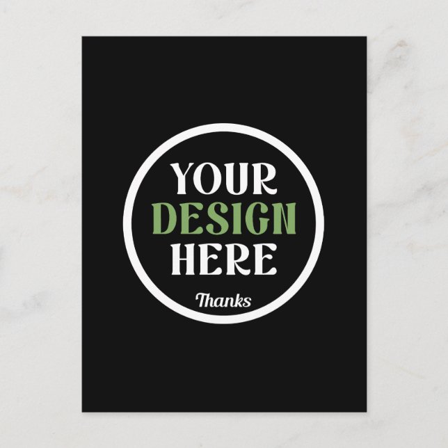 custom, unique, sleek & minimalist hershey®'s kiss holiday postcard (Front)