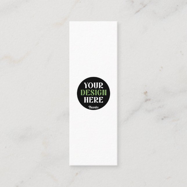 custom, unique, sleek & minimalist hershey®'s kiss mini business card (Front)