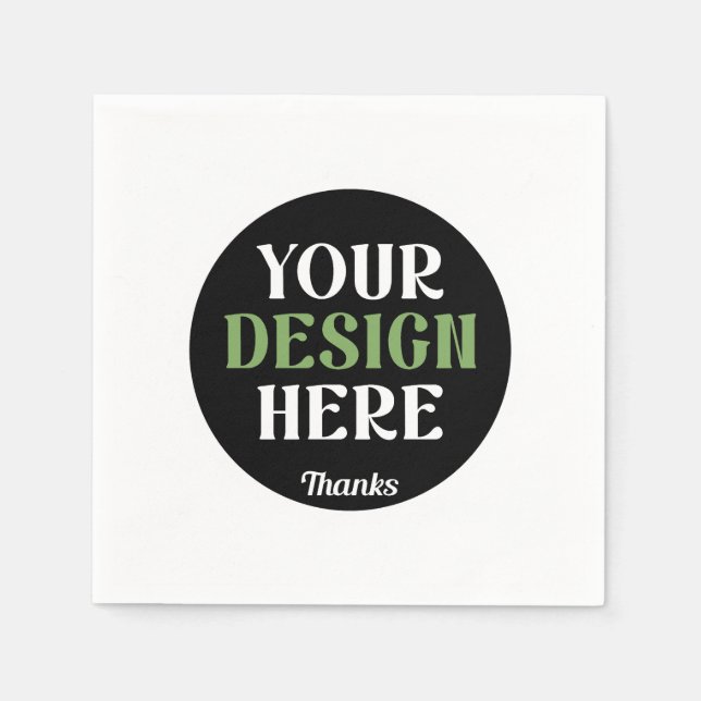 custom, unique, sleek & minimalist hershey®'s kiss napkins (Front)