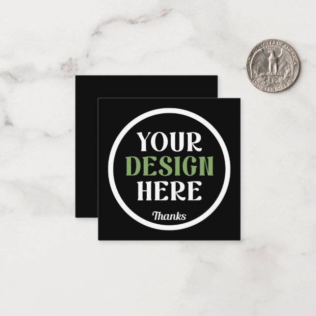 custom, unique, sleek & minimalist hershey®'s kiss note card (Front/Back In Situ)