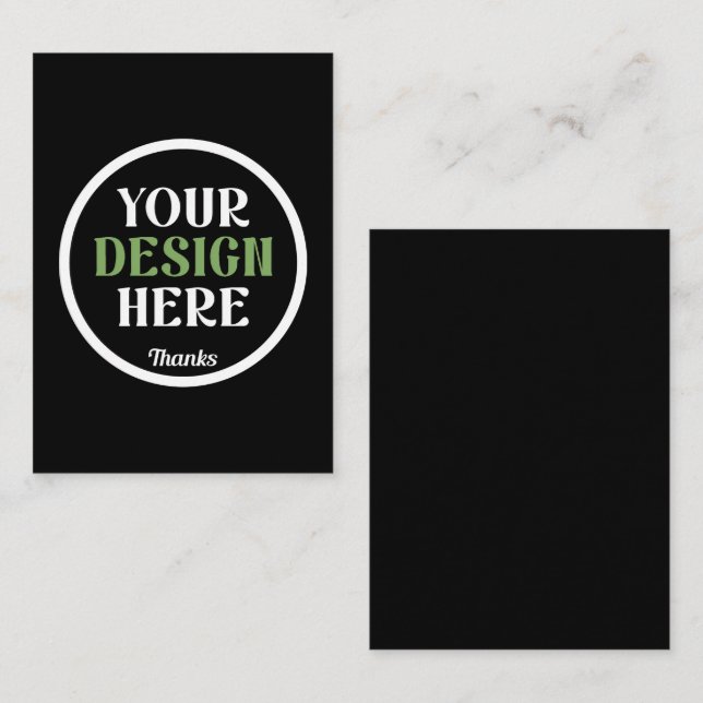 custom, unique, sleek & minimalist hershey®'s kiss note card (Front/Back)