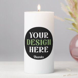 custom, unique, sleek & minimalist hershey®'s kiss pillar candle