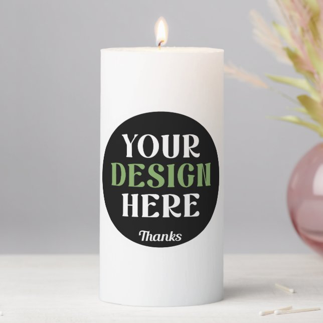 custom, unique, sleek & minimalist hershey®'s kiss pillar candle (In Situ)