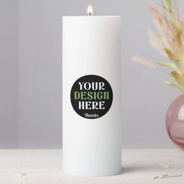 custom, unique, sleek & minimalist hershey®'s kiss pillar candle (In Situ)