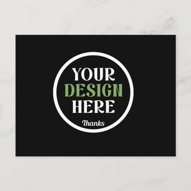 custom, unique, sleek & minimalist hershey®'s kiss postcard (Front)