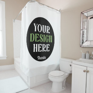 custom, unique, sleek & minimalist hershey®'s kiss shower curtain