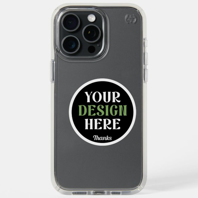 custom, unique, sleek & minimalist hershey®'s kiss speck iPhone case (Front (Black Titanium))