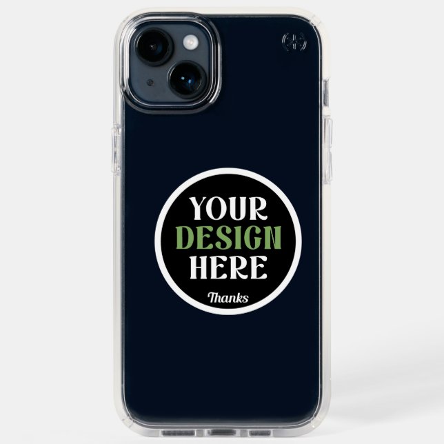 custom, unique, sleek & minimalist hershey®'s kiss speck iPhone case (Midnight)