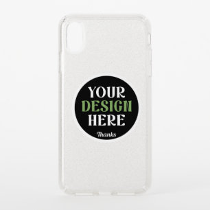 custom, unique, sleek & minimalist hershey®'s kiss speck iPhone XS max case