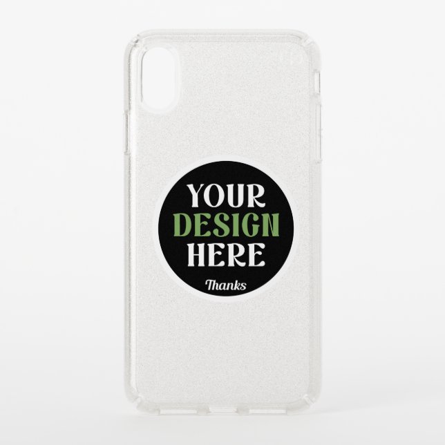 custom, unique, sleek & minimalist hershey®'s kiss speck iPhone XS max case (Front)