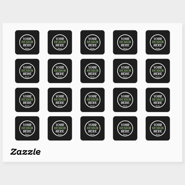 custom, unique, sleek & minimalist hershey®'s kiss square sticker (Sheet)