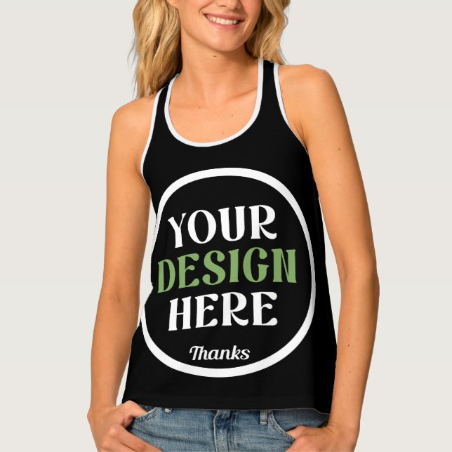 custom, unique, sleek & minimalist hershey®'s kiss tank top (Front)