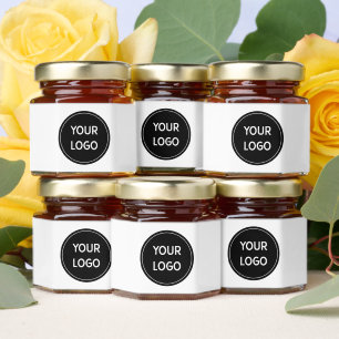 custom, unique, sleek & minimalist  honey jar favors