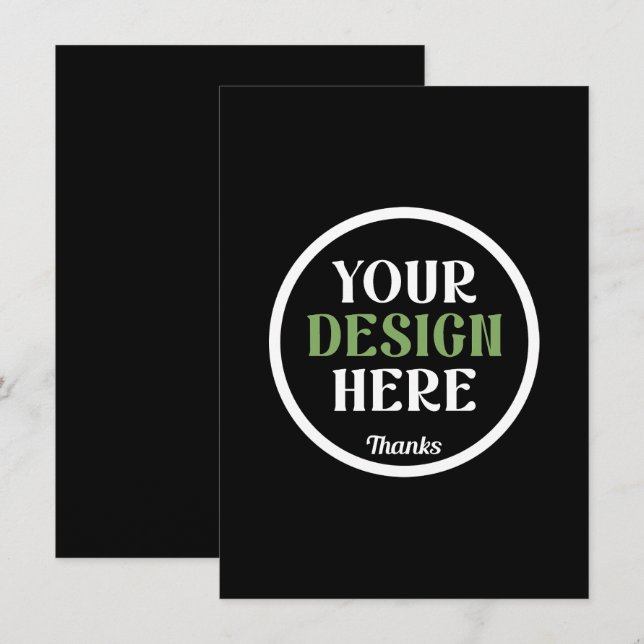 custom, unique, sleek & minimalist invitation (Front/Back)