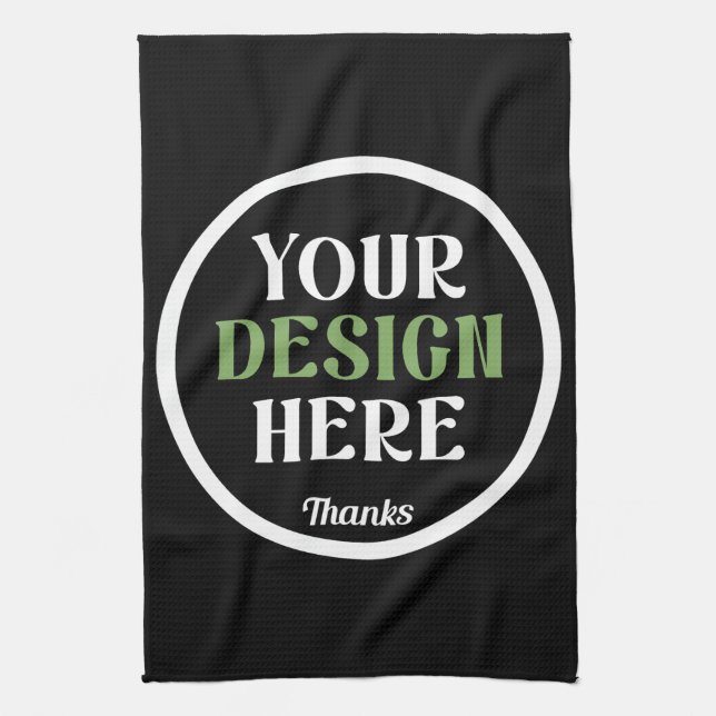 custom, unique, sleek & minimalist kitchen towel (Vertical)