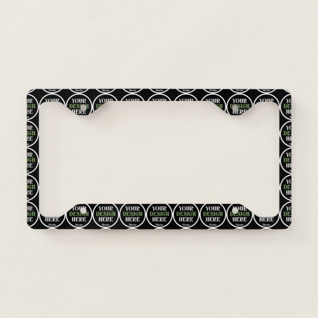 custom, unique, sleek & minimalist license plate frame (Front)