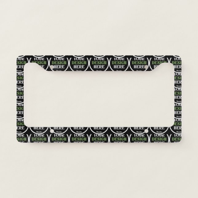 custom, unique, sleek & minimalist license plate frame (Front)
