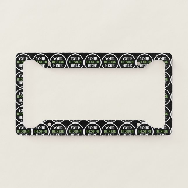 custom, unique, sleek & minimalist license plate frame (Front)