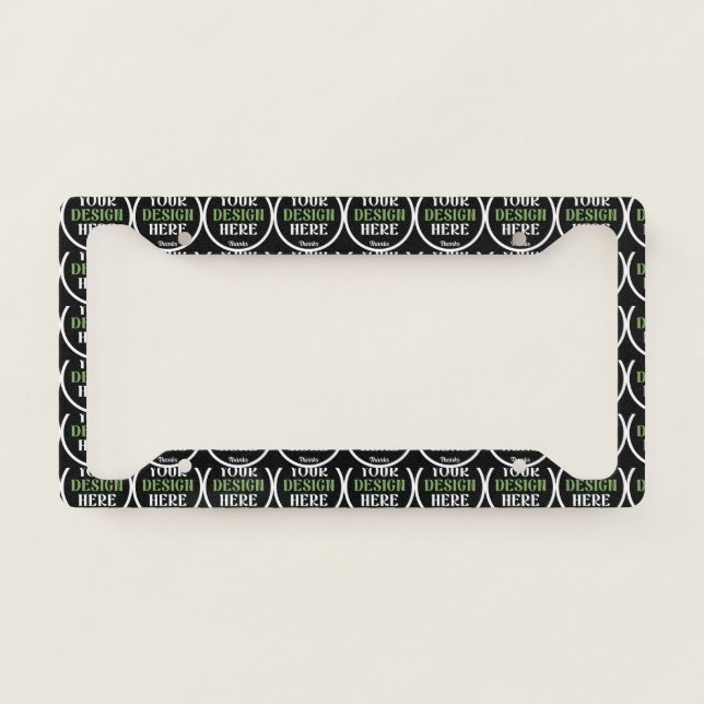 custom, unique, sleek & minimalist license plate frame (Front)