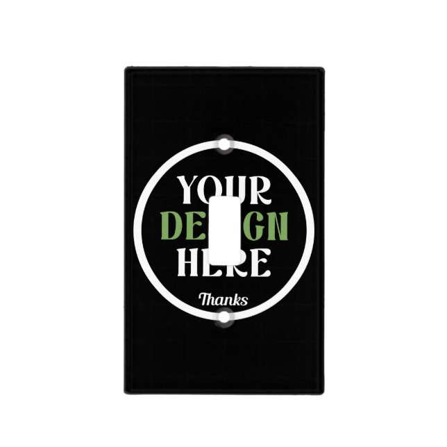 custom, unique, sleek & minimalist light switch cover (Front)