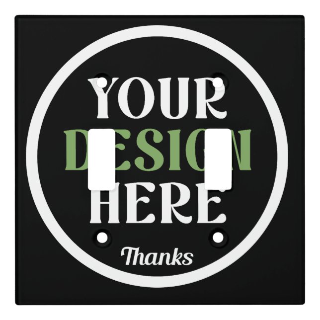 custom, unique, sleek & minimalist light switch cover (Front)