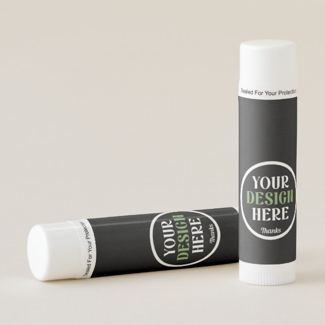 custom, unique, sleek & minimalist lip balm (Front)