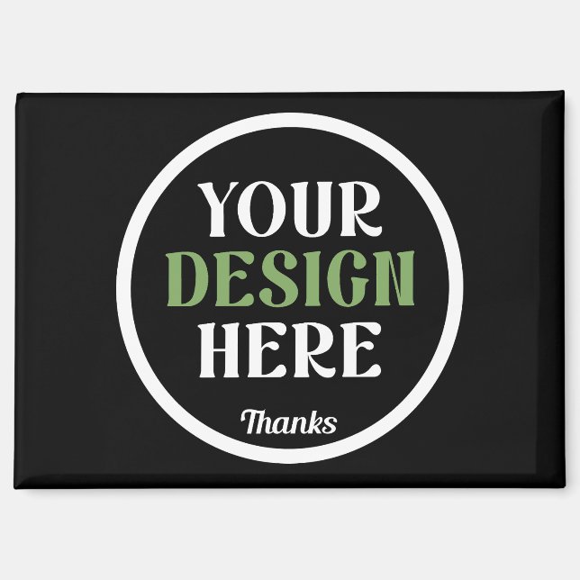 custom, unique, sleek & minimalist magnet (Front)