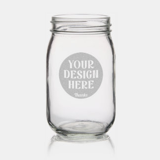 custom, unique, sleek & minimalist mason jar