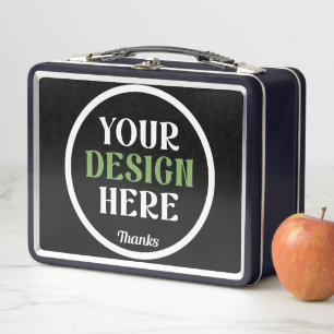 custom, unique, sleek & minimalist metal lunch box