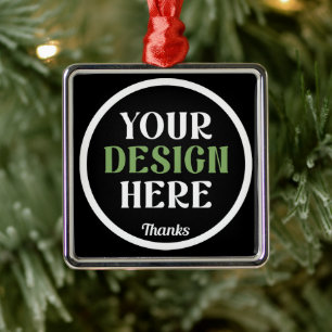 custom, unique, sleek & minimalist metal ornament