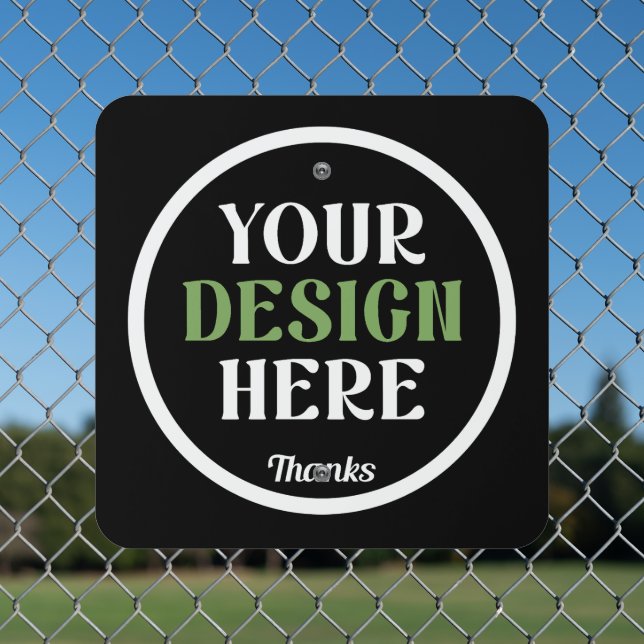 custom, unique, sleek & minimalist metal sign (In Situ(Fence))