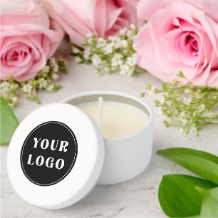 custom, unique, sleek & minimalist mini candle favors