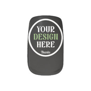 custom, unique, sleek & minimalist minx nail art