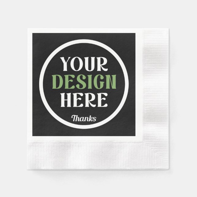 custom, unique, sleek & minimalist napkins (Front)