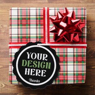 custom, unique, sleek & minimalist ornament card