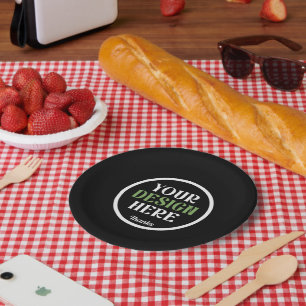 custom, unique, sleek & minimalist paper plates