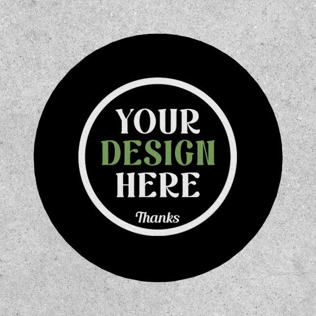 custom, unique, sleek & minimalist Patch (Front)