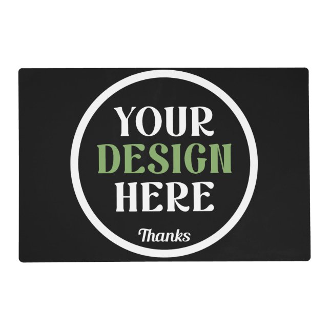 custom, unique, sleek & minimalist placemat (Front)