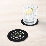 custom, unique, sleek & minimalist round paper coaster<br><div class="desc">This design is accessible to all. Feel free to customize the logo,  images,  text,  and colors according to your preferences. Thank you very much.</div>