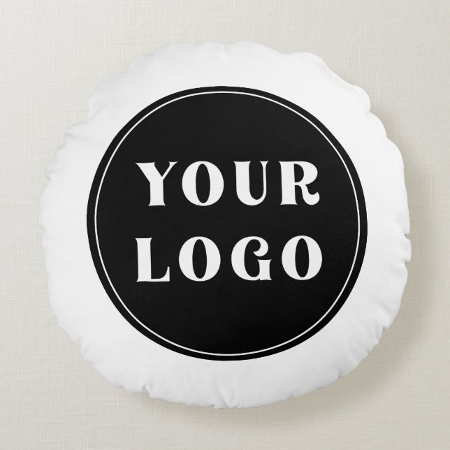 custom, unique, sleek & minimalist round pillow (Front)